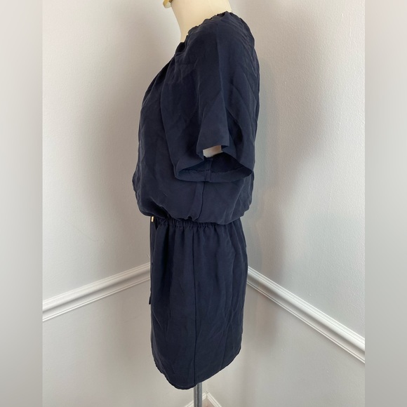 MICHAEL, MICHAEL KORS Black Silk Dress Gold Detail | Size Small - Picture 4 of 11